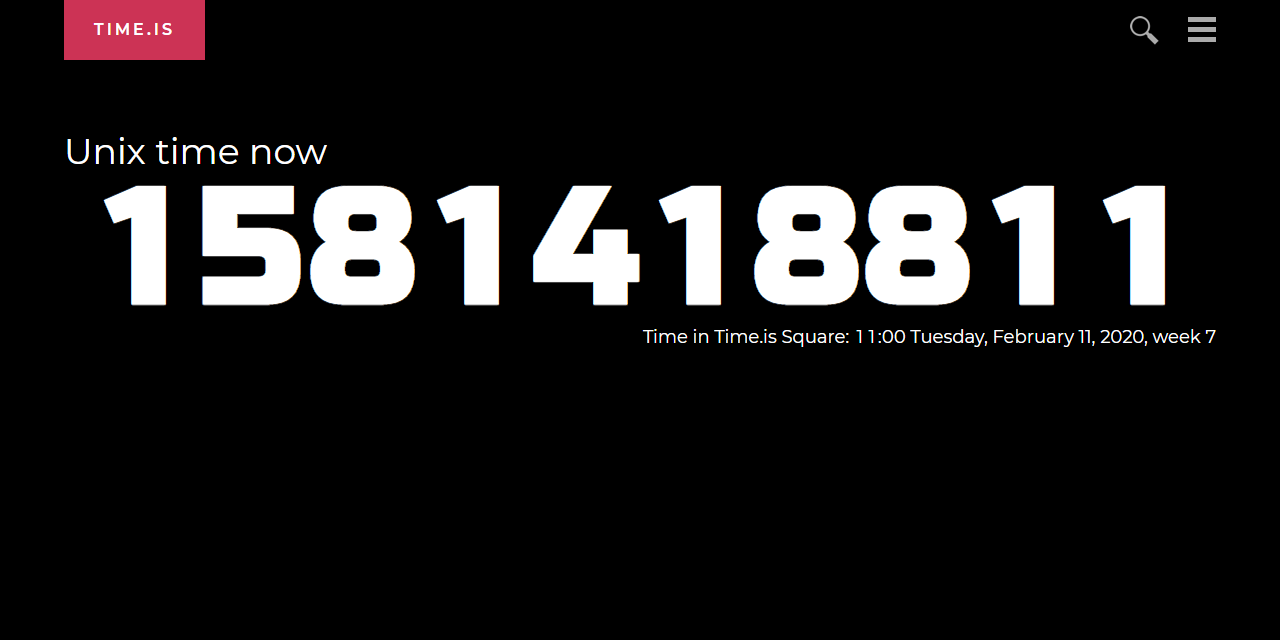 Date Unix Time Javascript